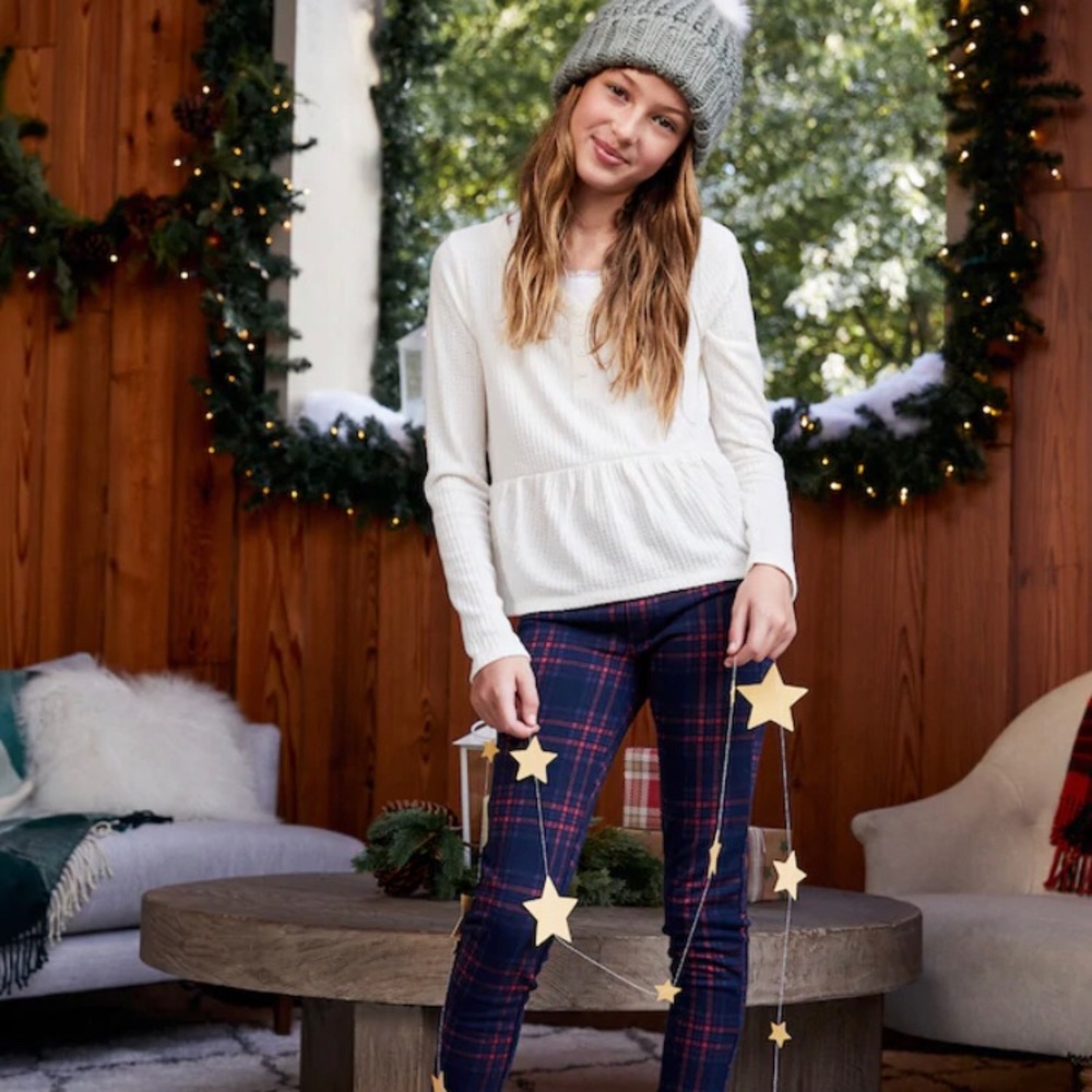 NWT Abercrombie jeggins and babydoll top